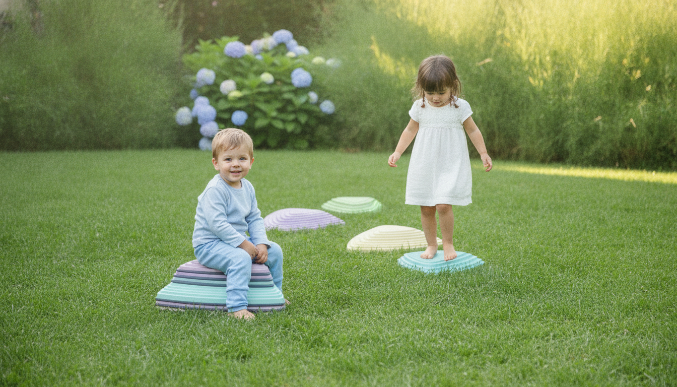 6-Piece Balance Stepping Stones for Kids: Indoors/Out