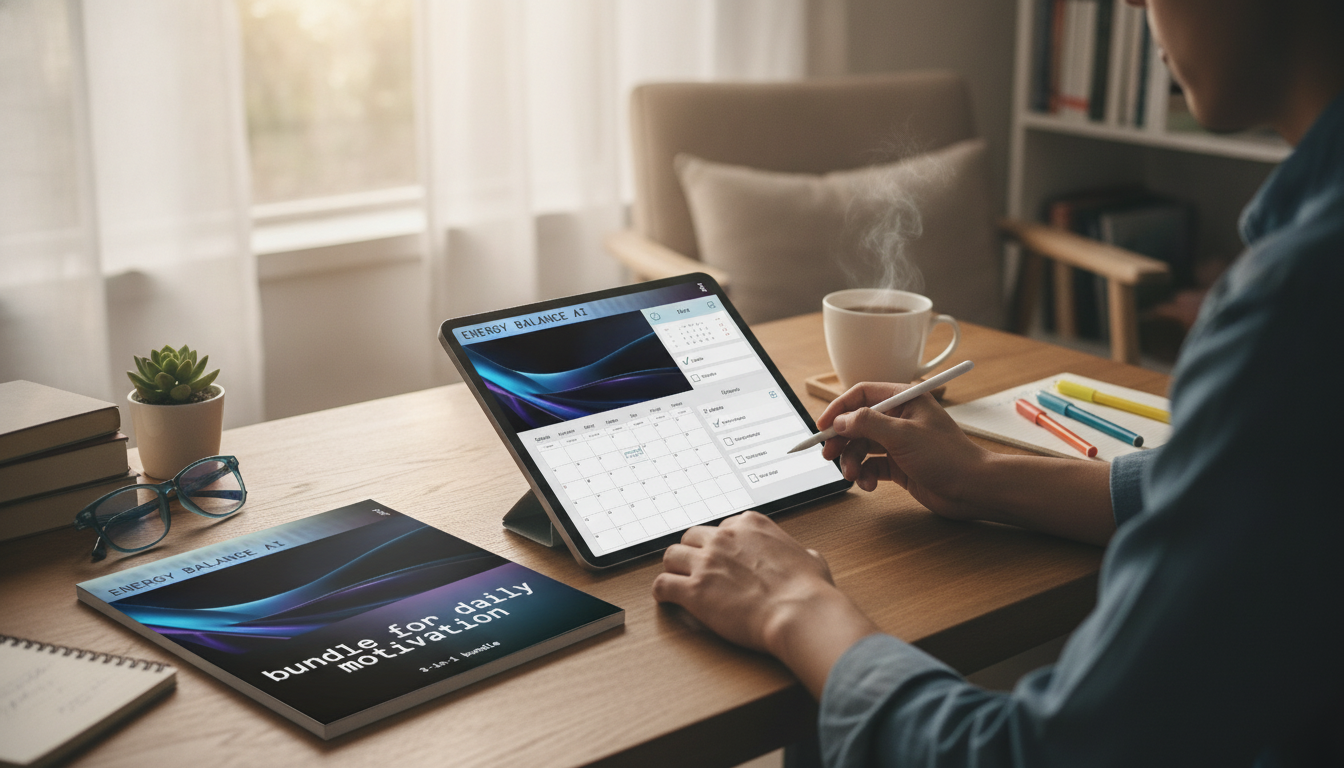 Energy Balance AI Bundle: Digital Planner Checklists