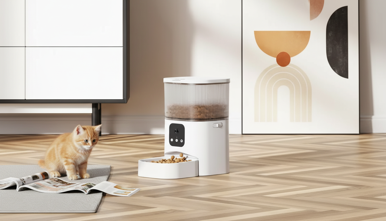 3L Smart Pet Feeder with Camera: App-Controlled Meals