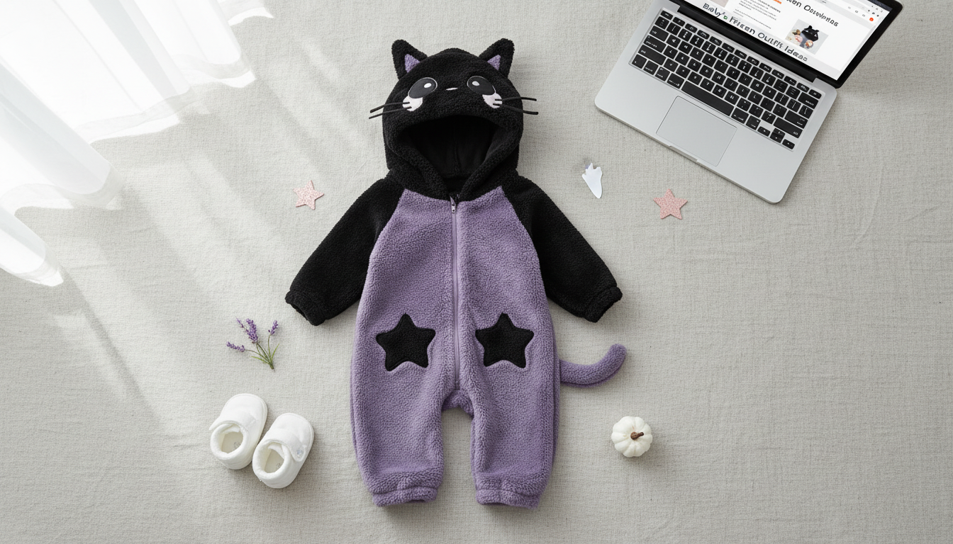 Baby Black Cat Hooded Romper: Warm Jumpsuit Guide
