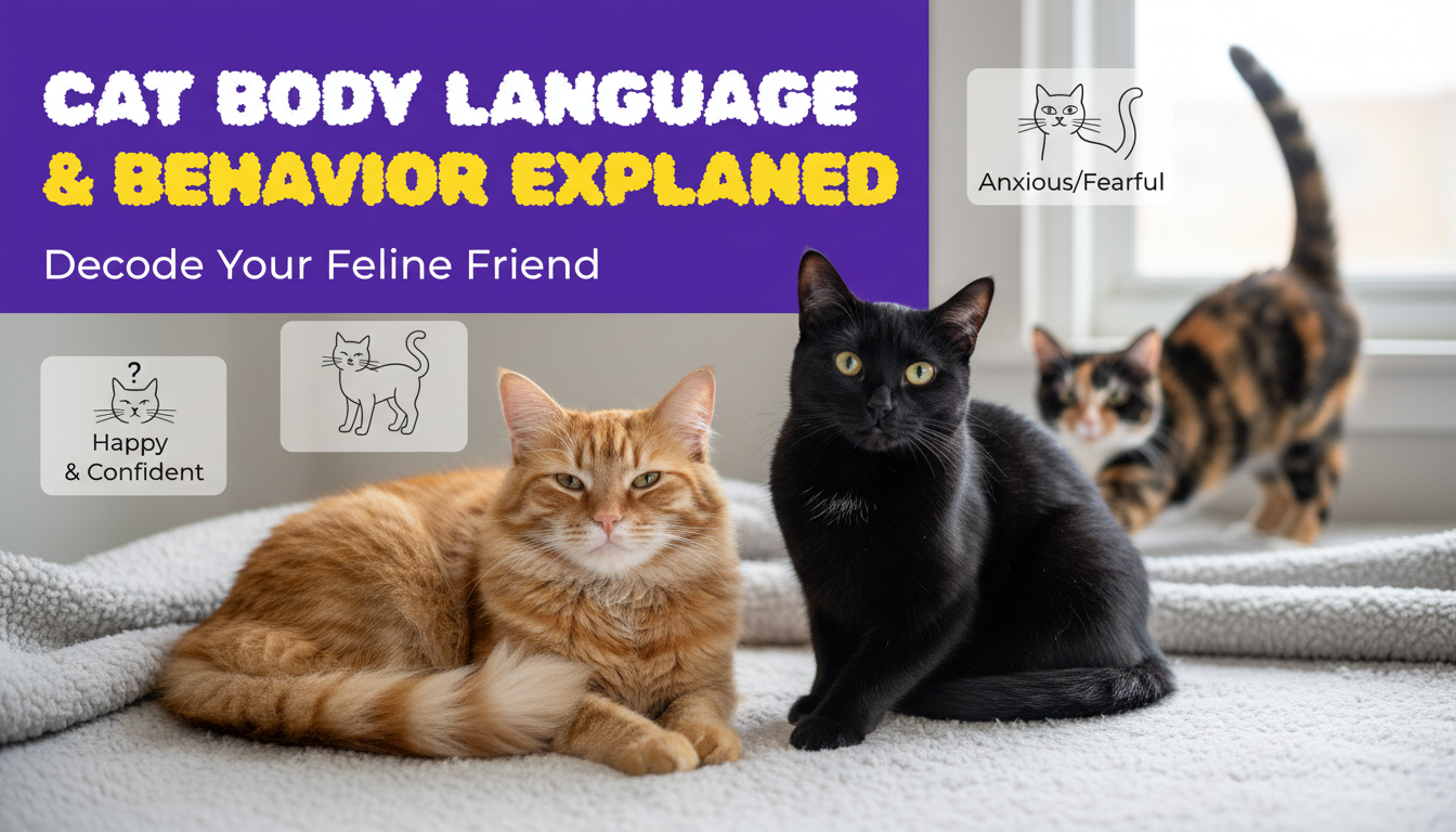 Cat Body Language Cheat Sheet: Tails, Ears & Meows