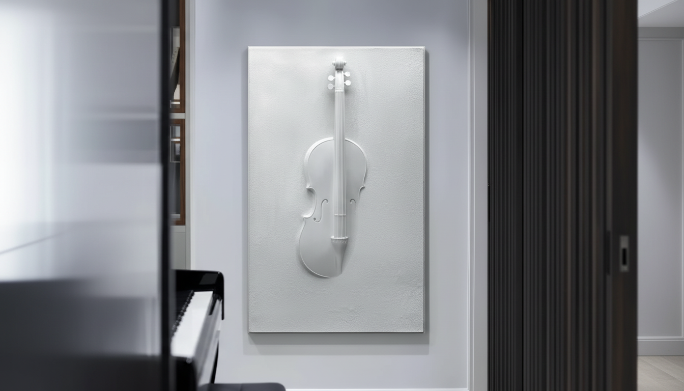 Modern 3D Violin Wall Art: Placement & Styling Guide