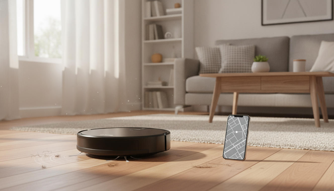 Smart Mapping Robot Vacuum: 2200Pa, 120-Min, App