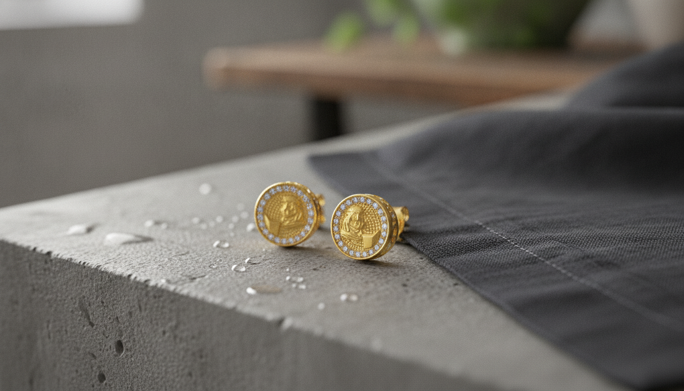 10mm Moissanite Stud Earrings: Bold Sparkle for All