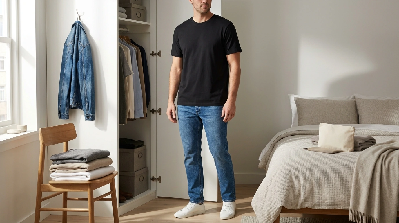 Calvin Klein Jeans Men’s Black Tee: Fit, Wear, Care
