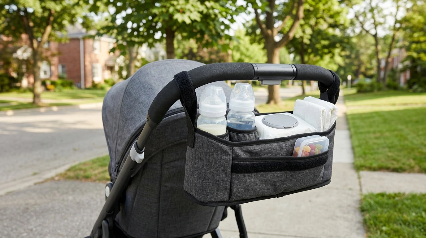 Portable Stroller Organizer Diaper Bag with Bottle Holders